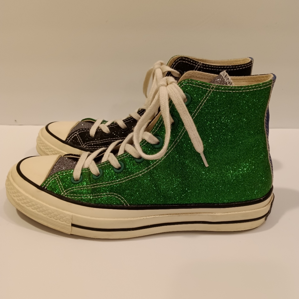 RARE UNISEX JW Anderson x Converse Chuck 70 High Glitter Pack High Tops - Picture 9 of 15
